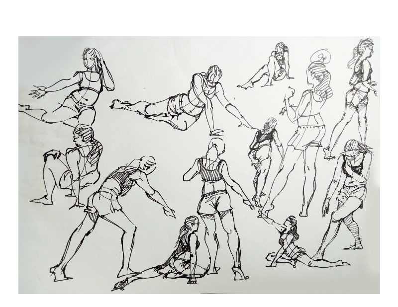 Bài tập Gesture Drawing Nguyễn Khương Thảo 11