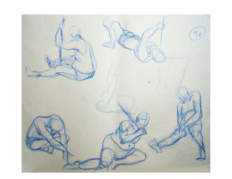 Bài tập Gesture Drawing Nguyễn Khương Thảo 16