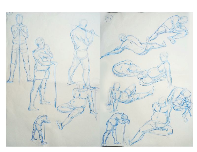 Bài tập Gesture Drawing Nguyễn Khương Thảo 17