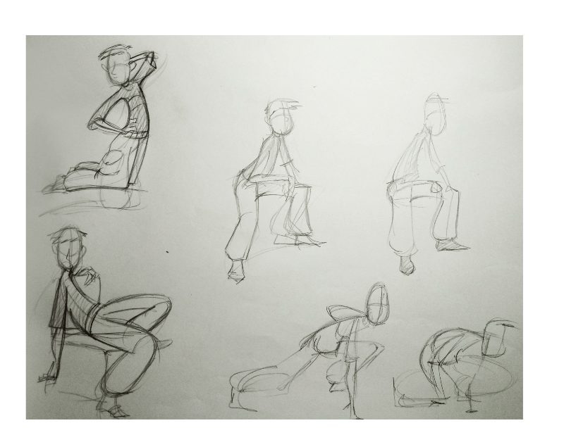 Bài tập Gesture Drawing Nguyễn Khương Thảo 21