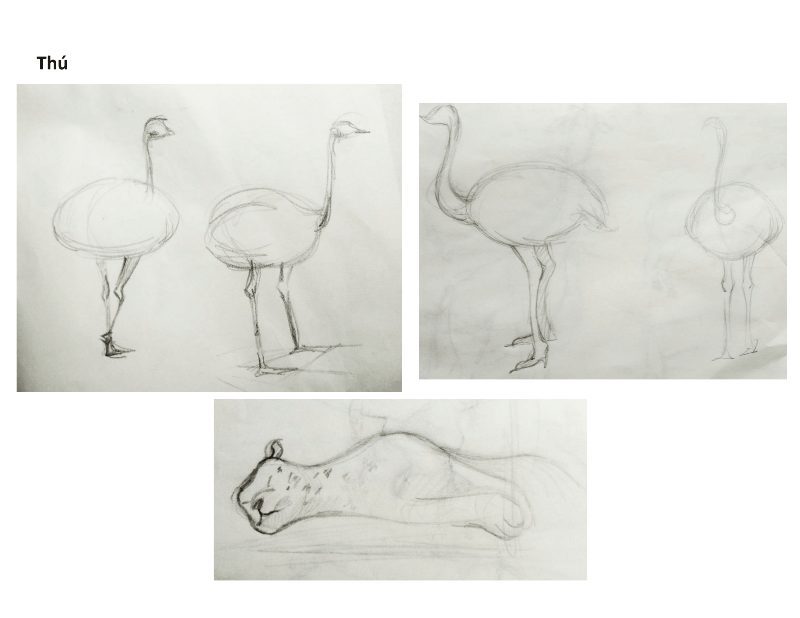 Bài tập Gesture Drawing Nguyễn Khương Thảo 24