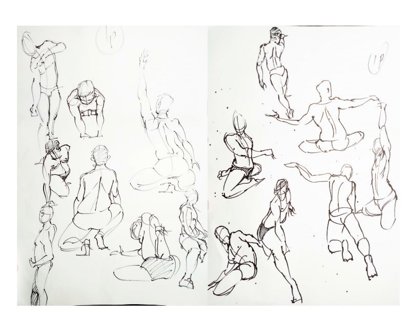 Bài tập Gesture Drawing Nguyễn Khương Thảo 5