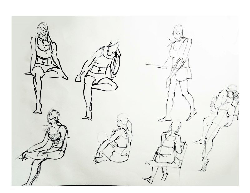 Bài tập Gesture Drawing Nguyễn Khương Thảo 6