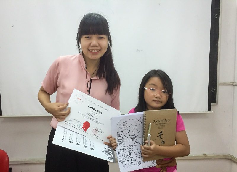 Bế giảng lớp dạy vẽ Manga Comics nâng cao 7 8