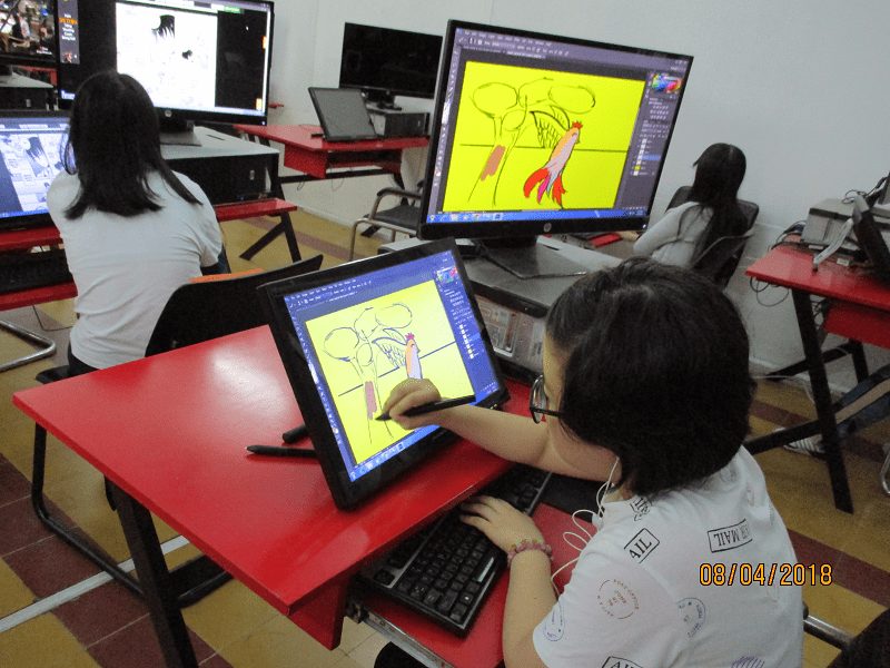 bế giảng lớp digital painting thiếu niên k2