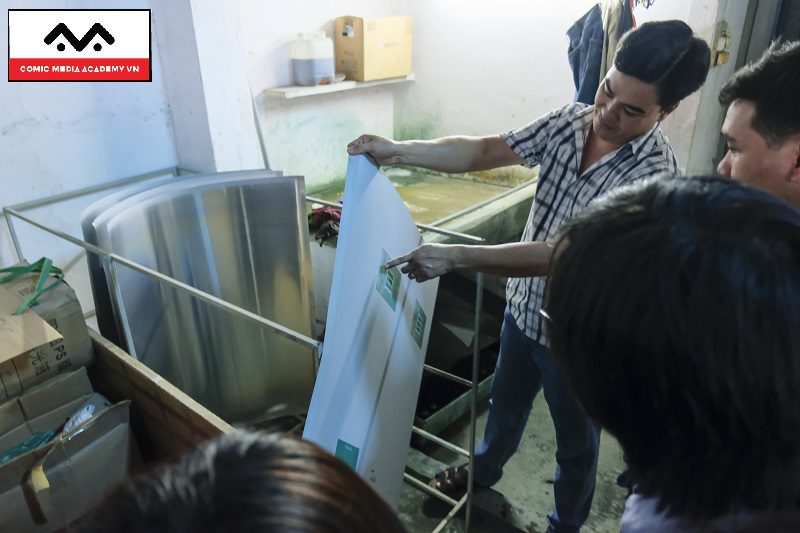 Sinh viên CMA đi thực tế tại nhà in Đại Phúc Đạt