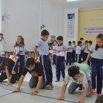 học viên Viện Truyện tranh và Hoạt hình tại trường khuyết tật Nhân Ái 2