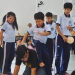 học viên Viện Truyện tranh và Hoạt hình tại trường khuyết tật Nhân Ái 3