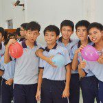 học viên Viện Truyện tranh và Hoạt hình tại trường khuyết tật Nhân Ái 4