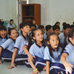 học viên Viện Truyện tranh và Hoạt hình tại trường khuyết tật Nhân Ái 7