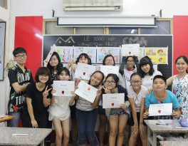 Triển lãm cuối khóa lớp học vẽ truyện tranh 1