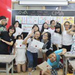 triển lãm cuối khóa lớp học vẽ truyện tranh cho bé
