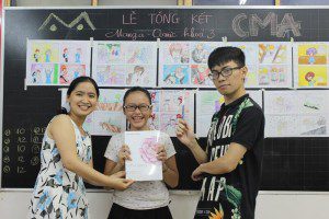 triển lãm cuối khóa lớp học vẽ truyện tranh cho bé ở TPHCM 8