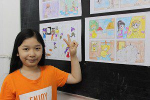 học vẽ truyện tranh thiếu nhi Thanh Thanh