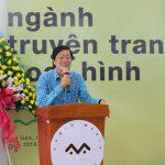 Nhiếp ảnh gia Duy Anh chia sẻ tại lễ khai giảng Viện Truyện tranh và Hoạt hình