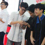 tham gia trò chơi giao lưu tại lễ khai giảng Viện truyện tranh và Hoạt hình 1