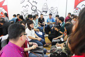 tham gia trò chơi giao lưu tại lễ khai giảng Viện truyện tranh và Hoạt hình 4