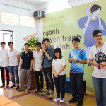tham gia trò chơi giao lưu tại lễ khai giảng Viện truyện tranh và Hoạt hình 7