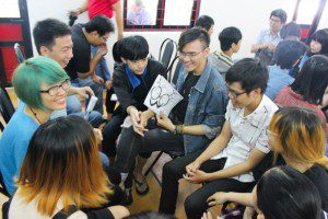 tham gia trò chơi tại lễ khai giảng Viện truyện tranh và Hoạt hình 4