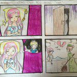 tranh vẽ cuối khóa manga comics của Hà Phương