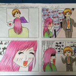 tranh vẽ cuối khóa manga comics của Khánh Bảo
