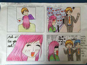 tranh vẽ cuối khóa manga comics của Khánh Bảo