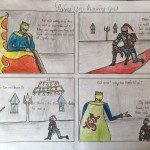 tranh vẽ cuối khóa manga comics của Khương Lĩnh
