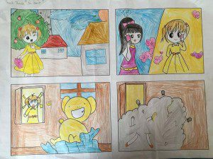tranh vẽ cuối khóa manga comics của Thanh Thanh