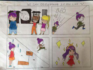 tranh vẽ cuối khóa manga comics của Thủy Anh