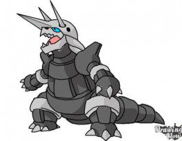 9 bước vẽ Pokemon Aggron siêu ngầu 9