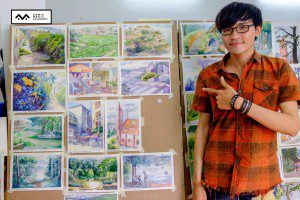 Triển lãm tranh vẽ kỳ thực tế Đà Lạt