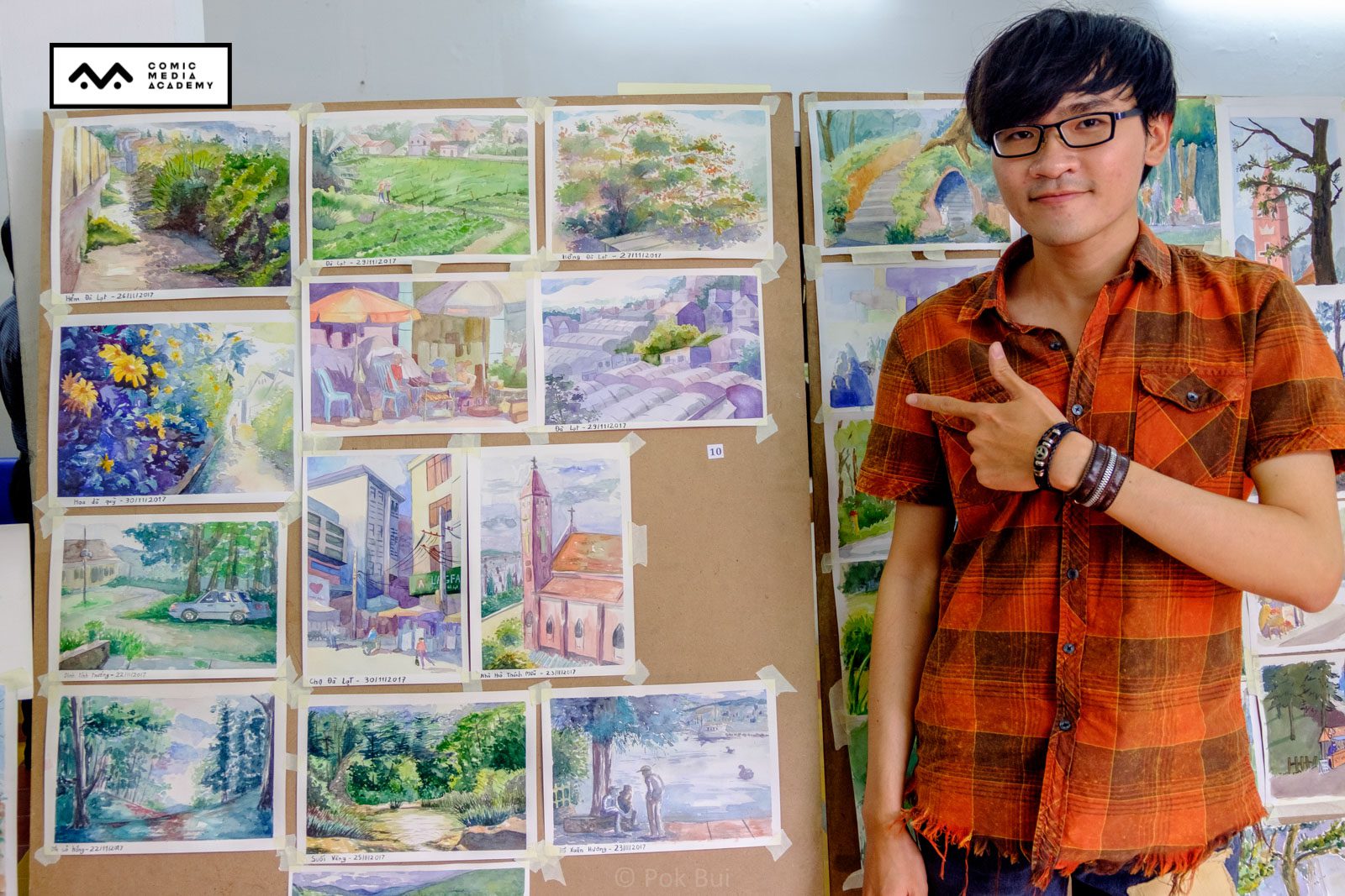 Triển lãm tranh vẽ kỳ thực tế Đà Lạt