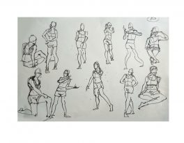 Bài tập Gesture Drawing Nguyễn Khương Thảo 3