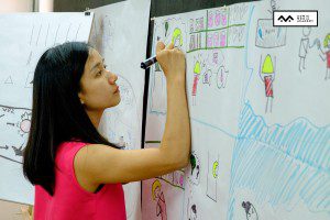 lớp học sketch note sketch talk room to read 24