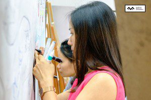 lớp học sketch note sketch talk room to read 30